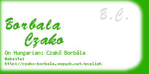 borbala czako business card